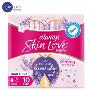 Always Skin Love with Lavander Maxi Thick Large 10pads