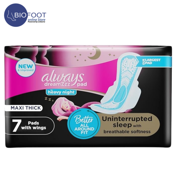 Always Dreamz Heavy night with Breathable softness Maxi Thick 7pads