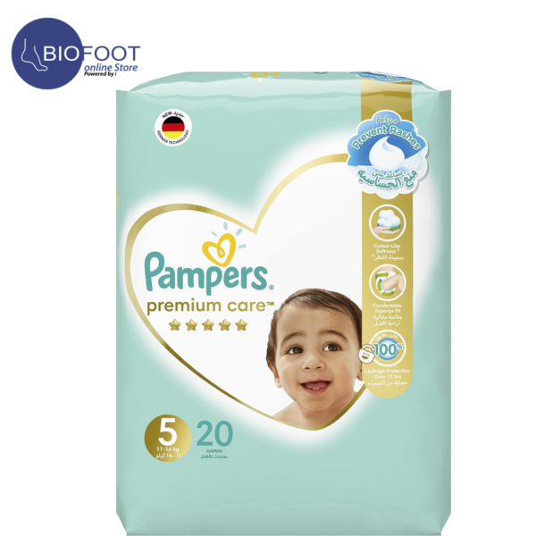 Pampers Premuim Care Size 5, 11-16kg, 20 Diapers