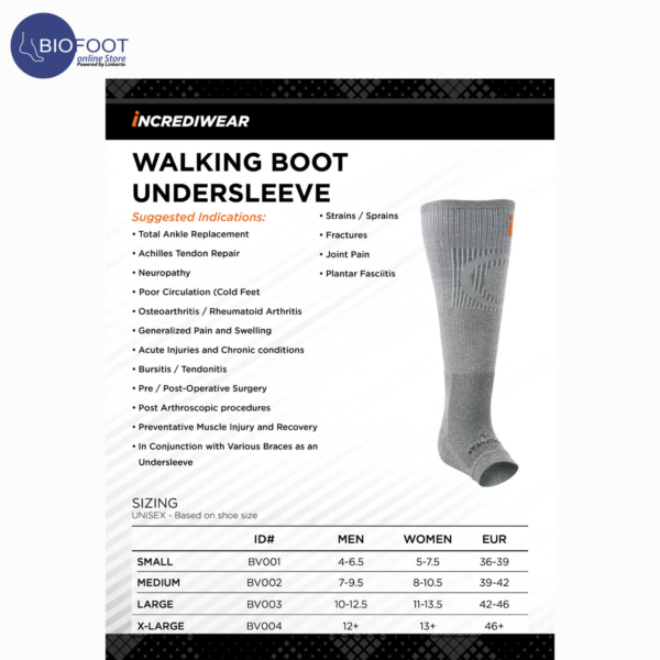 Incrediwear Walking Boot Under Sleeve - Image 4