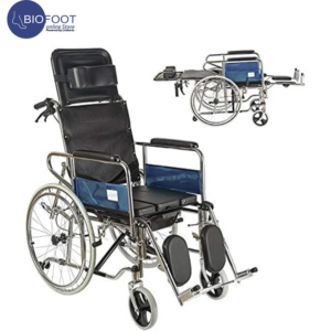 Euromed 954-GC Reclining Wheelchair Elevated Leg Rests Durable & Lightweight Folding Wheelchair | Adjustable & Mobility Wheelchair