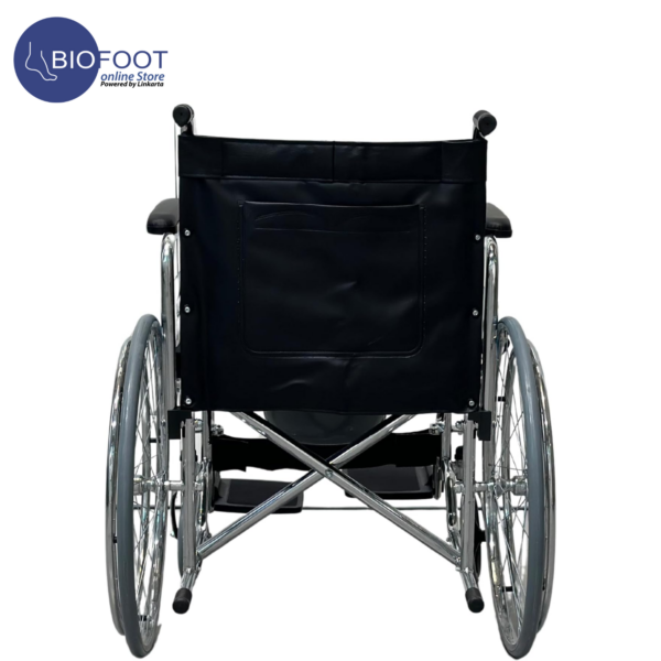 Euromed 609-46 Commode Steel Folding Wheelchair for The Aged and Disabled People - Image 2