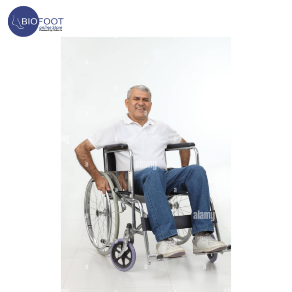 Euromed 973-61 Heavy Duty Wheelchair Foldable Wheelchair for Elderly, Seniors, Disabled, Patients, Adults & Old Person - Image 6