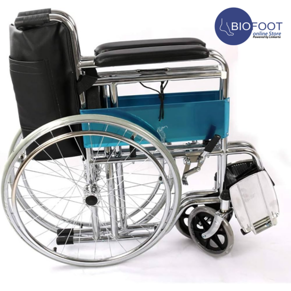 Euromed 973-61 Heavy Duty Wheelchair Foldable Wheelchair for Elderly, Seniors, Disabled, Patients, Adults & Old Person - Image 3
