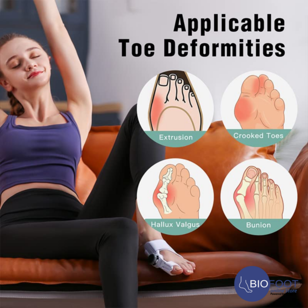 TechLove (1PC)  Orthoepedic Bunion Toe Straighteners Corrector for Women and Men with Silicone Inner Pad for Bunion Pain Relief - Image 4