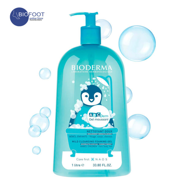 Bioderma ABC Derm Gel Moussant Mild Cleansing Foaming Gel 1ltr - Image 2
