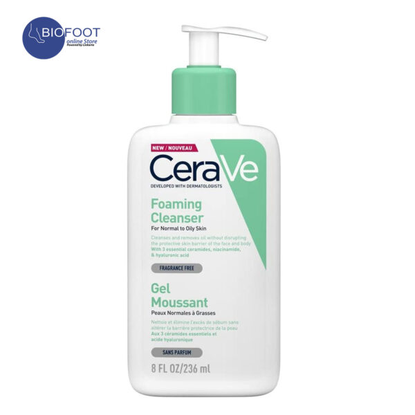 Cerave Foaming Cleanser for Normal to Oily Skin 236ml - Image 2