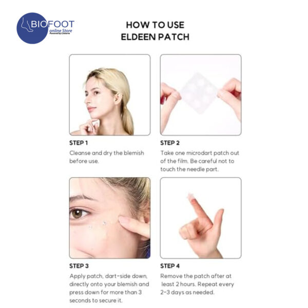 Eldeen Good Bye Dark Spot Microdart Project Dark Spot Patch - The Ultimate Solution for Your Skin, fade any dark spot, clear, 6 darts - Image 4