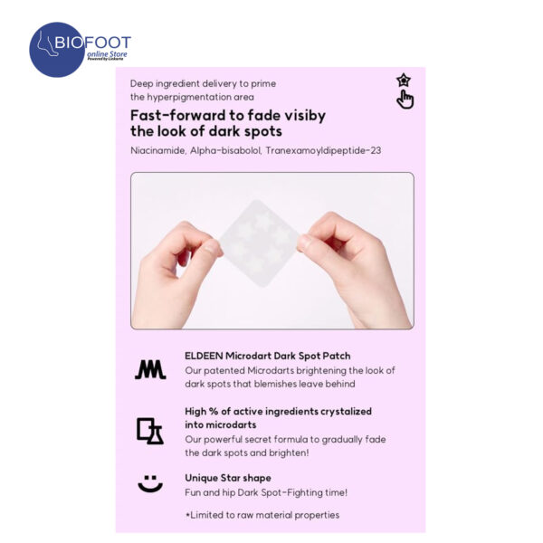 Eldeen Good Bye Dark Spot Microdart Project Dark Spot Patch - The Ultimate Solution for Your Skin, fade any dark spot, clear, 6 darts - Image 2