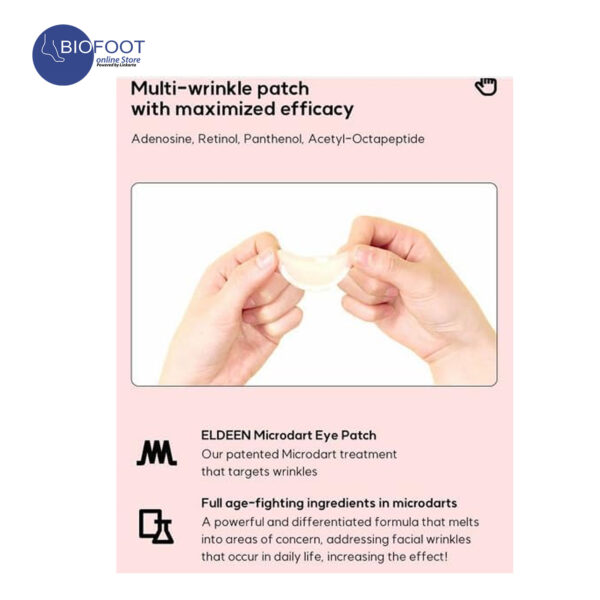 Eldeen Good Bye Wrinkles - Microdart Project Eye Patch The Ultimate Solution for Your Skin, reduce wrinkles 1piar - Image 4