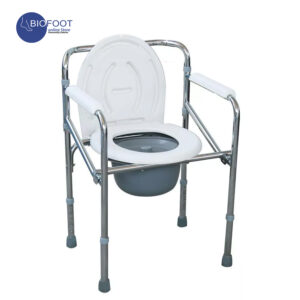 Euromed 894 Commode Chair without Wheel offers adjustable comfort for the elderly and disabled, perfect for washrooms and hospital use. Sturdy, safe, and easy to store