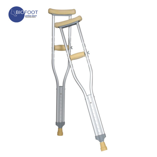 Euromed Underarm Crutches 925-with Adjustable Height is Suitable for Adults, Seniors, Elderly, Patients, and Individuals with Bone Fractures