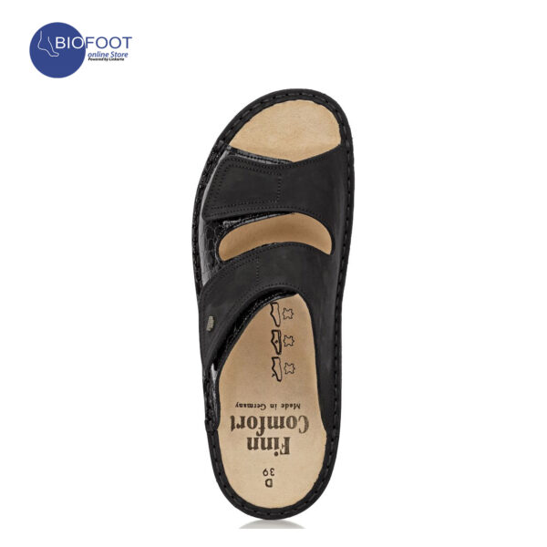 Finn Comfort Jamaika Frog / Buggy Black Sandal for Women - Image 3