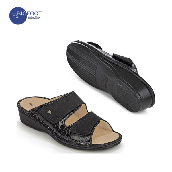 Finn Comfort Jamaika Frog / Buggy Black Sandal for Women - Image 4