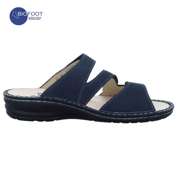 Finn comfort Lazise Buggy Dark Blue Sandals for Ladies - Image 12