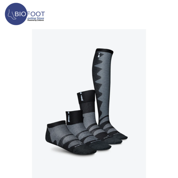 Incrediwear Thin Sport Crew Socks Athletic Socks and Crew Socks for Men and Women Black - Image 3