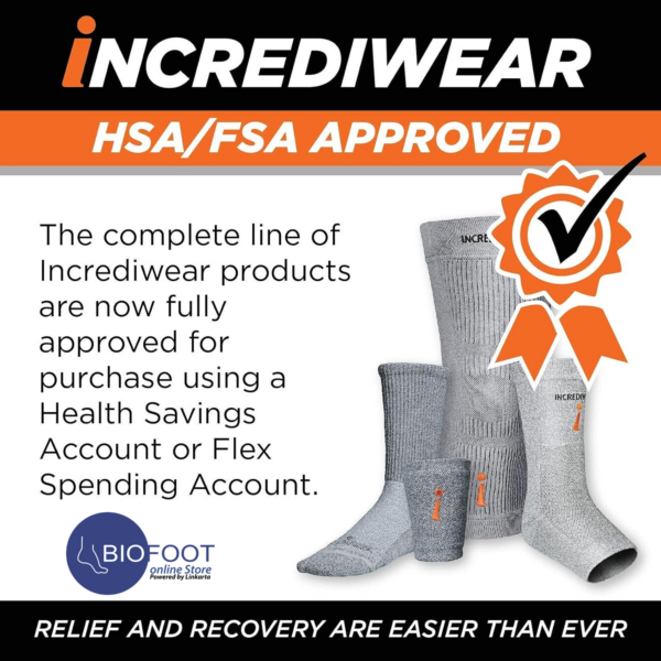 Incrediwear Ankle Sleeve -Ankle Brace for Joint Pain Relief, Sprained Ankle Support, Inflammation Relief, and Circulation, Ankle Support for Women and Men Black (1 Sleeve) GB707 - Image 4