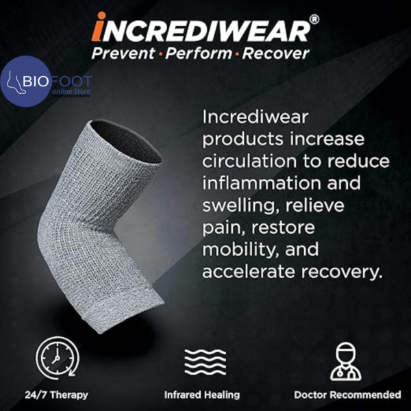 Incrediwear Elbow Sleeve Elbow Support, Joint Pain Relief, Inflammation Relief, and Circulation, Elbow Brace for Women and Men Gray - Image 2