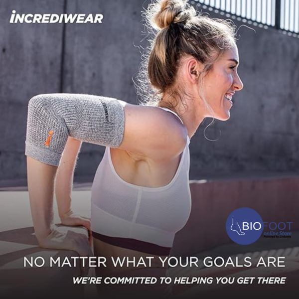 Incrediwear Elbow Sleeve Elbow Support, Joint Pain Relief, Inflammation Relief, and Circulation, Elbow Brace for Women and Men Gray - Image 3