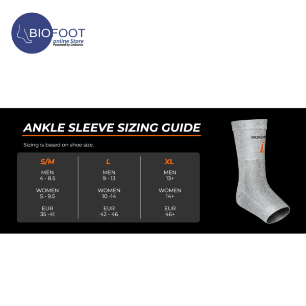 Incrediwear Ankle Sleeve Ankle Brace for Joint Pain Relief, Sprained Ankle Support, Arthritis, Inflammation Relief, and Circulation, Ankle Support for Women and Men Gray G707 - Image 2