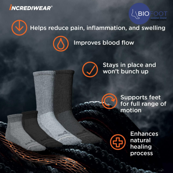 Incrediwear Circulation Crew Socks for Men and Women - Image 5