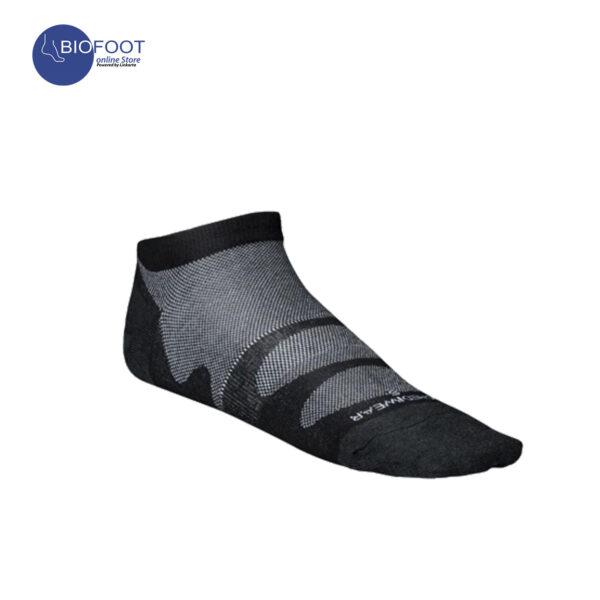 Incrediwear Sport Thin No Show Sock Black - Image 5