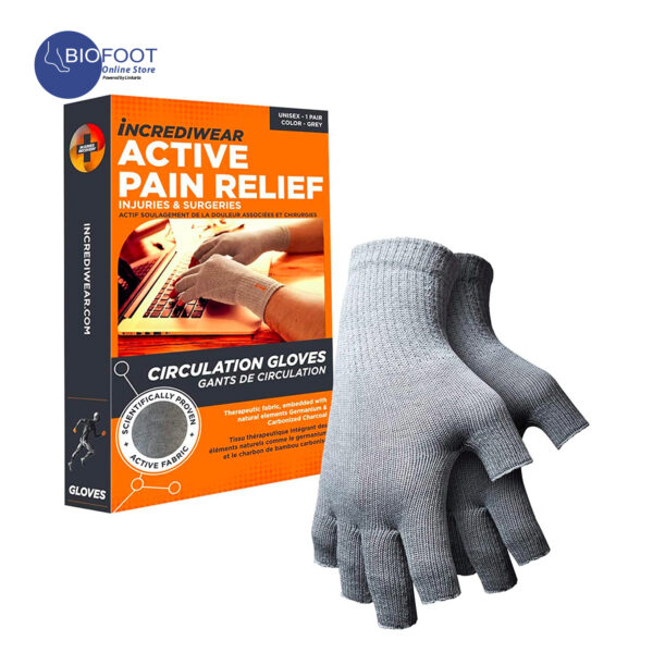 Incrediwear Fingerless Circulation Gloves for Numb Hands