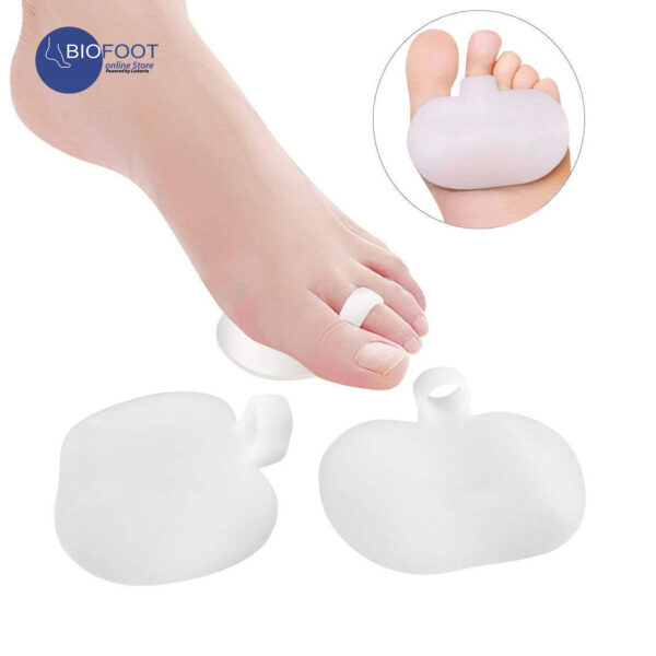 BIOFOOT Clear Silicone Gel Forefoot Metatarsal Pad with Loop, Prevent Pain, Blisters, Calluses, Morton's Neuroma, 
  sesamoiditis, cushioning Pad One Size