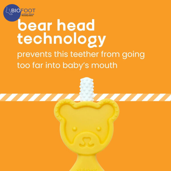 Oogibear 360 Teether Safe Teething Toys for Babies 3 Months and Older | Soft Bristle Teddy Bear Silicone Teether Super Soft - Image 5