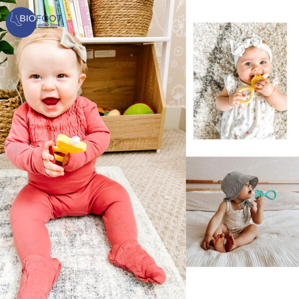 Oogibear 360 Teether Safe Teething Toys for Babies 3 Months and Older | Soft Bristle Teddy Bear Silicone Teether Super Soft - Image 6