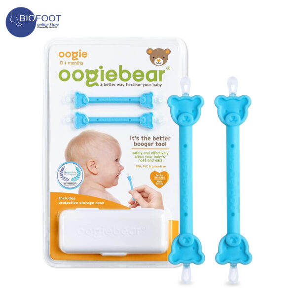 Oogibear Booger Picker, Easy Nasal Booger and Ear Cleaner for Newborns and Infants. Dual Earwax and Snot Remover