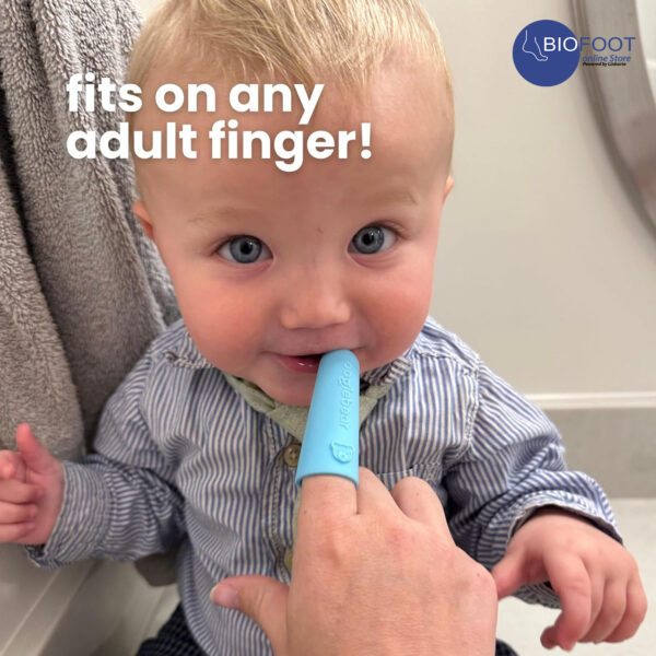 Oogibear Finger Brush & Tongue Scraper  Gentle Oral Care, Soft Silicone, BPA-Free, for Infants & Toddlers - Image 2