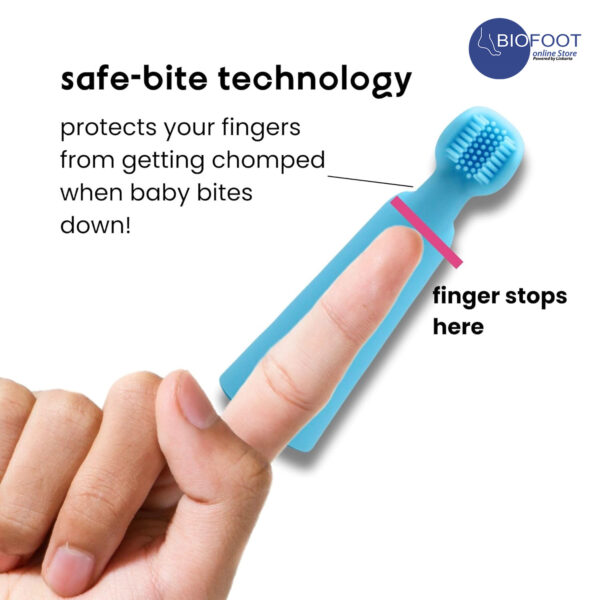 Oogibear Finger Brush & Tongue Scraper  Gentle Oral Care, Soft Silicone, BPA-Free, for Infants & Toddlers - Image 4
