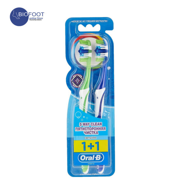 Oral-B Complete 5Way Clean Toothbrush Meduim 40 Value Pack