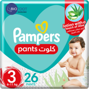 Pampers Pants with Aloe Vera Size 3, 6-11 kg, 26 Pants