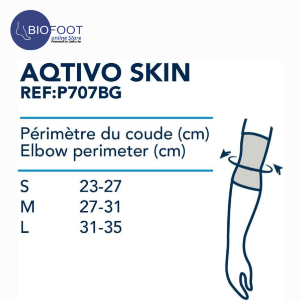 Prim Aqtivo Skin Elbow Support with Silicon and Strap P707BG - Image 2
