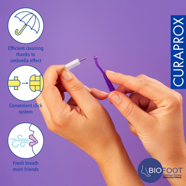 Curaprox PerioPlus+ CPS 408+UHS 451 Deep Violet Holder - Image 2