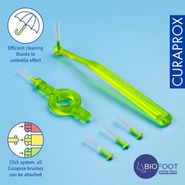 Curaprox Cps11 Prime Start Interdental Brushes - 5 Interdental Brushes Cps 11 Prime + 1 Holder Uhs 409 + 1 Holder Uhs 470 - Image 4