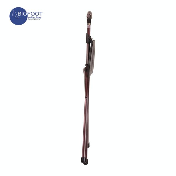 Euromed aluminium walking stick with seat  brown model 9402 L - Image 2