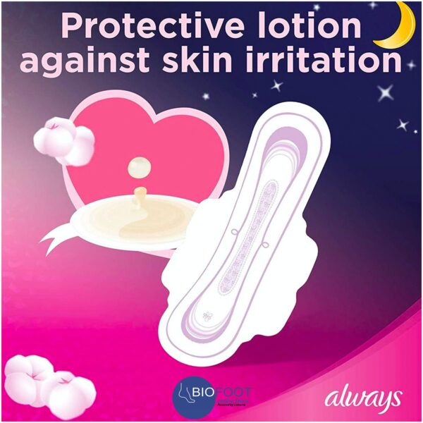 Always Cotton Soft Ultra Thin Night Sanitary Pads with Wings 7 Pads - Image 2