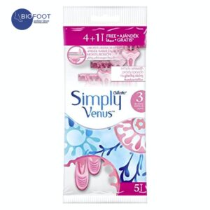 Gillette Simply Venus 3 Blades Women's Disposable Razor 4+1 pcs