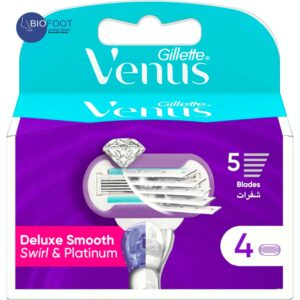Gillette Venus Deluxe Smooth Swirl and Platinum 5 blades 4pcs