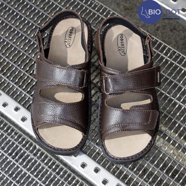 Podartis Raffaello T.Moro Mens Sandals Dark Brown SR108122 - Image 3
