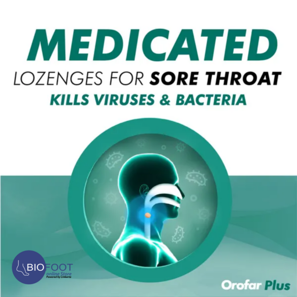 Orofar Plus Sore Throat Relief Mint Chlorhexidine 24 Lozenges - Image 4