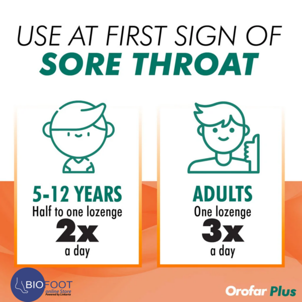 Orofar Plus Sore Throat Relief Ginger, Honey & Lemon 24 lozenges - Image 7