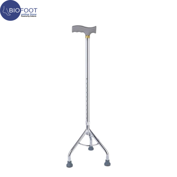 Euromed 926-3 Leg  Walking Stick Stainless Steel Lightweight & Sturdy Mobility Aid Height Adjustable Walking Stick for Arthritis Elderly Seniors & Handicap