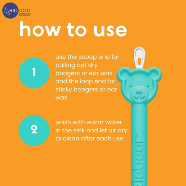 Oogibear Booger Picker, Easy Nasal Booger and Ear Cleaner for Newborns and Infants. Dual Earwax and Snot Remover - Image 2