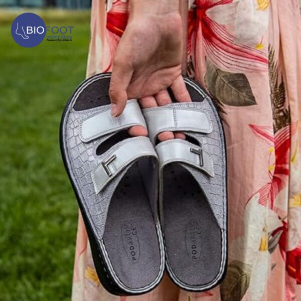 Podartis Alipes slipper Cocco Sandals for Ladies Silver SR10118 - Image 2