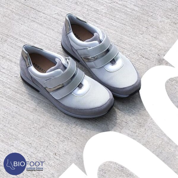 Podartis Adelle Velcro Grigio Ladies Shoes Grey SR713118 - Image 5