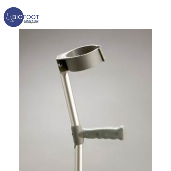Euromed 933L Elbow Crutches Walking Stick Adjustable Height Wrist Handle with Pivoting Closed-Cuff Mobility Aids Support Legs suitable for adults, seniors, and individuals with bone fractures - Image 3